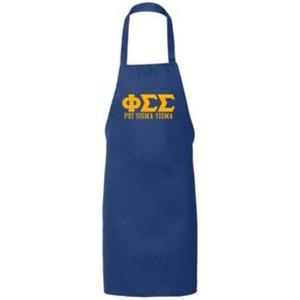 Greekgear Phi Sigma Sigma Large Apron Royal Blue