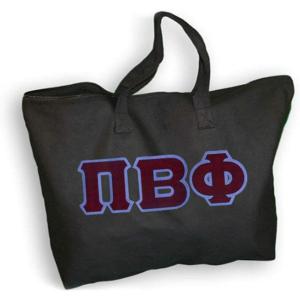 Greekgear Pi Beta Phi Lettered Tote Bag(Black)