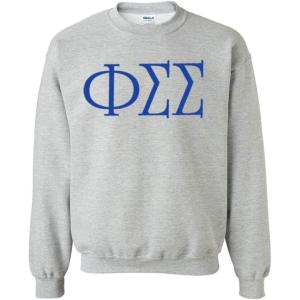 Greekgear Pi Beta Phi University Crewneck Sweatshirt(Light Grey)