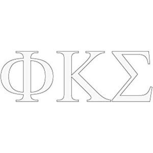 Phi Kappa Sigma Greek Letter Window Sticker Decal