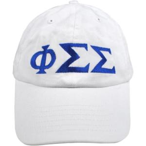 Phi Sigma Sigma Greek Letter Hat(White)