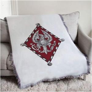 Pi Beta Phi Full Color Crest Afghan Blanket Throw