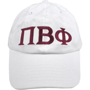 Pi Beta Phi Greek Letter Hat(White)