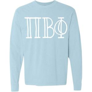 Pi Beta Phi Greek Long Sleeve T-Shirt(Chambray)
