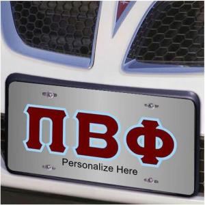 Pi Beta Phi Lettered License Cover