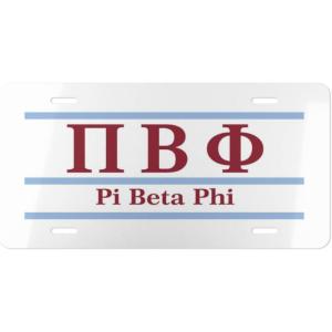 Pi Beta Phi Lettered Lines License Covers