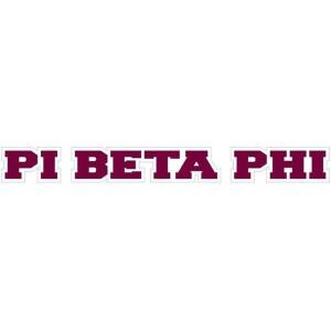 Pi Beta Phi Long Window Sticker
