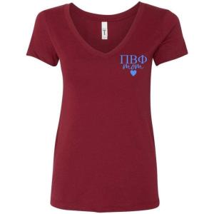 Pi Beta Phi Mom Ideal V-Neck(Maroon)