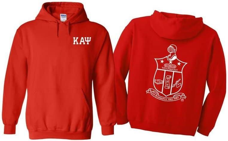 imageGreekgear Zeta Phi Beta World Famous Crest Shield Printed Hooded SweatshirtRed