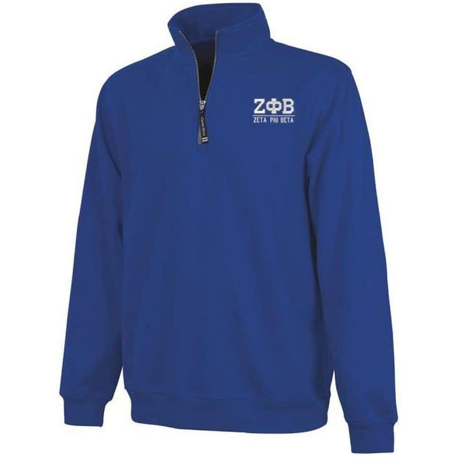 imageGreekgear Zeta Phi Beta Custom Fashion PulloverRoyal Blue