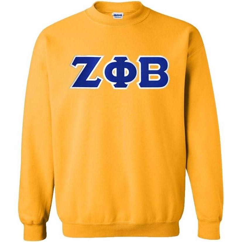 imageGreekgear Zeta Phi Beta Lettered CrewneckAthletic Gold