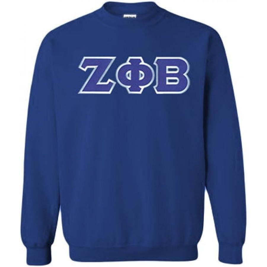 imageGreekgear Zeta Phi Beta Lettered CrewneckNavy Blue
