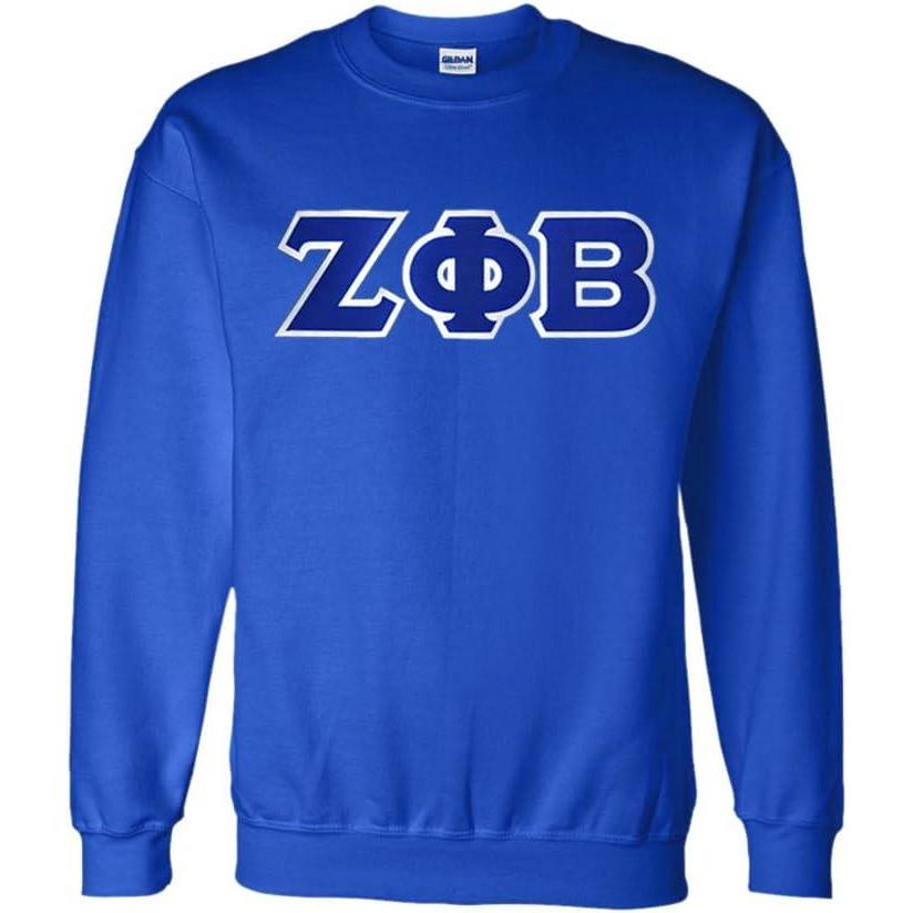 imageGreekgear Zeta Phi Beta Lettered CrewneckRoyal Blue