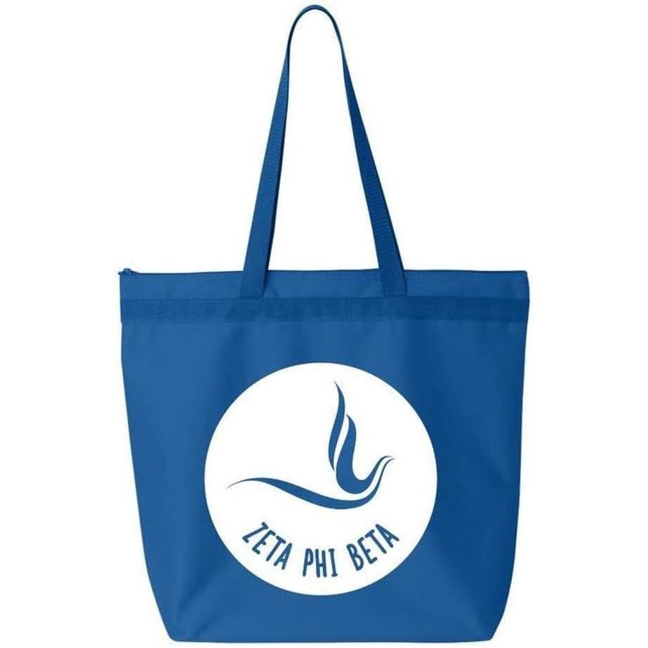imageGreekgear Zeta Phi Beta Mascot Tote Bag Royal Blue