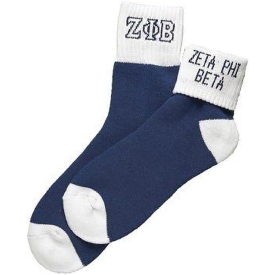imageGreekgear Zeta Phi Beta SocksBlue