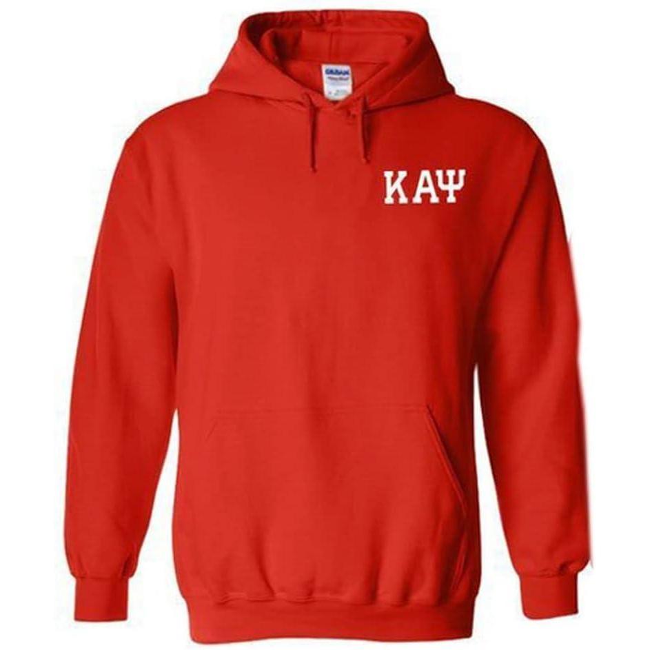 imageGreekgear Zeta Phi Beta World Famous Crest Shield Printed Hooded SweatshirtRed