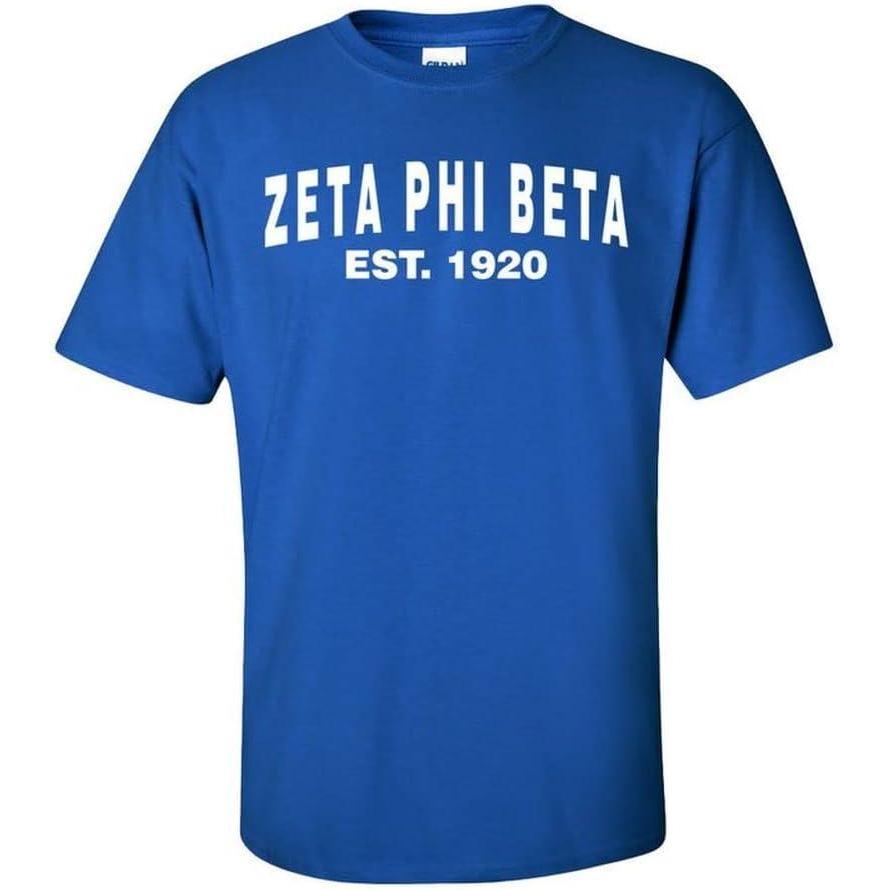 imageZeta Phi Beta Est TeeRoyal Blue