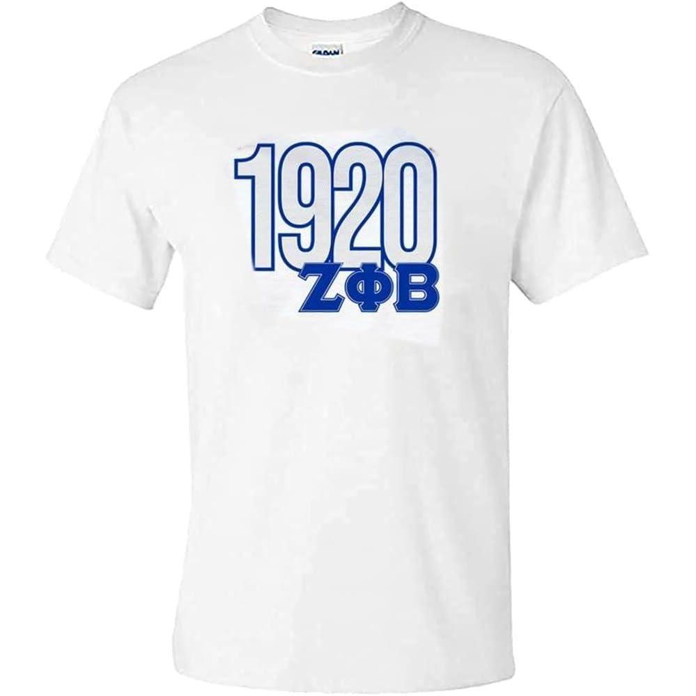 imageZeta Phi Beta Greek Established Year TeeWhite
