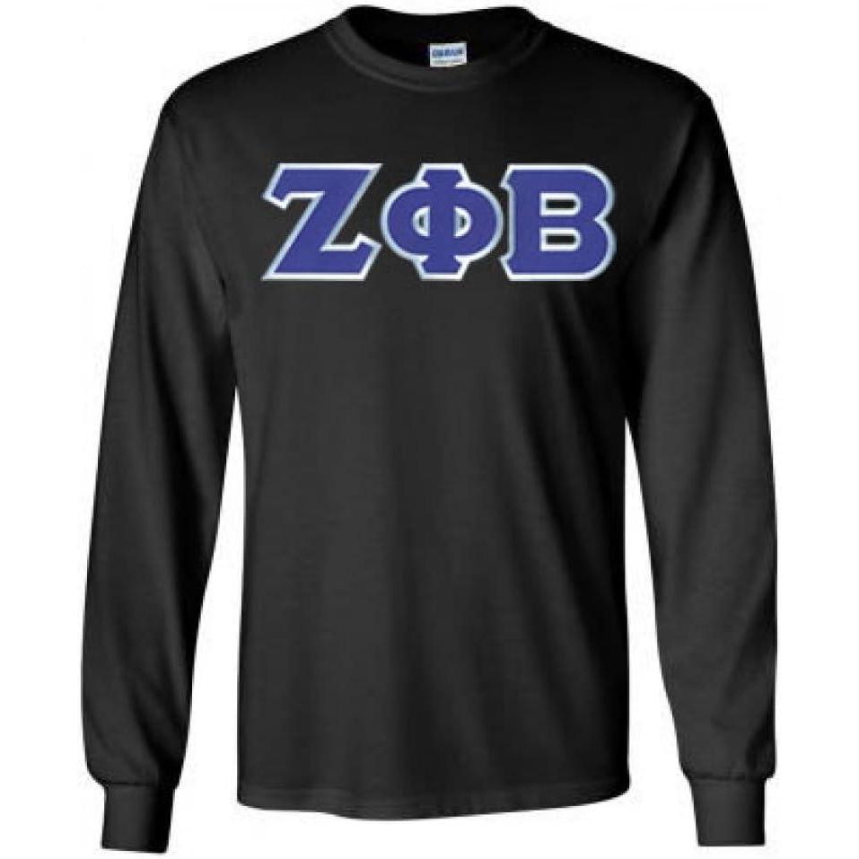 imageZeta Phi Beta Lettered Long Sleeve TeeBlack