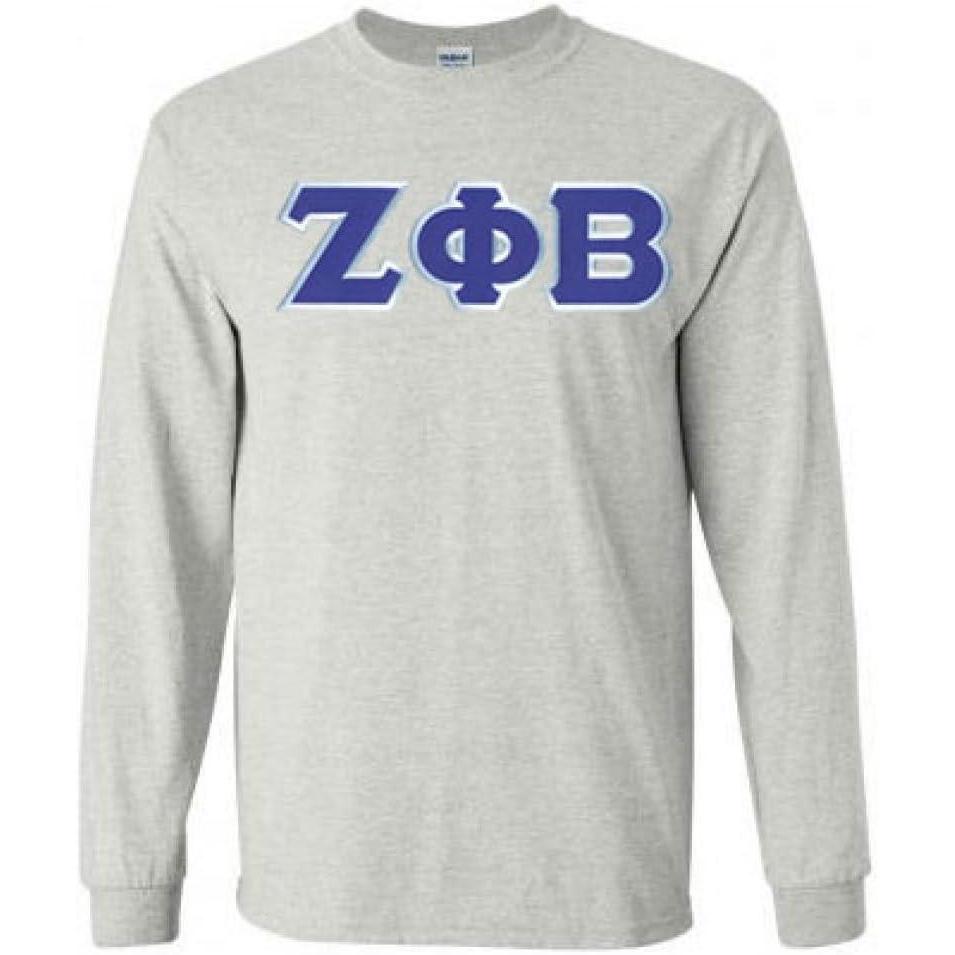 imageZeta Phi Beta Lettered Long Sleeve TeeSports Grey