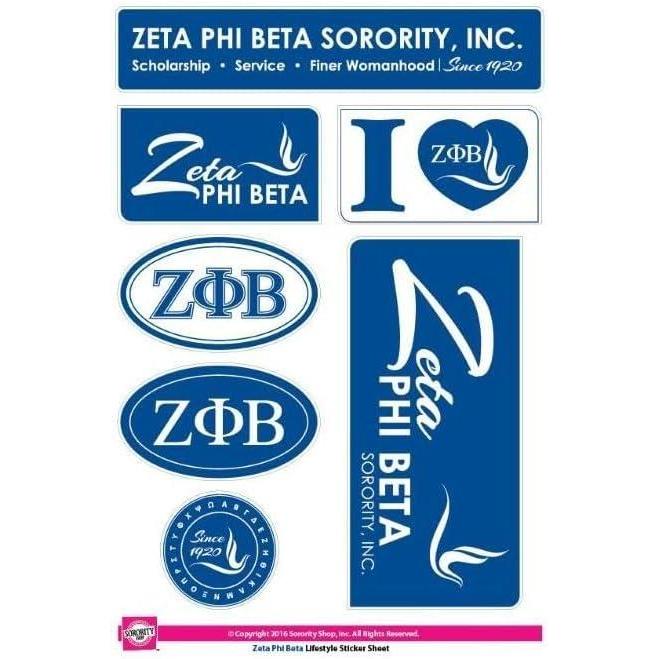 imageZeta Phi Beta Lifestyle Stickers
