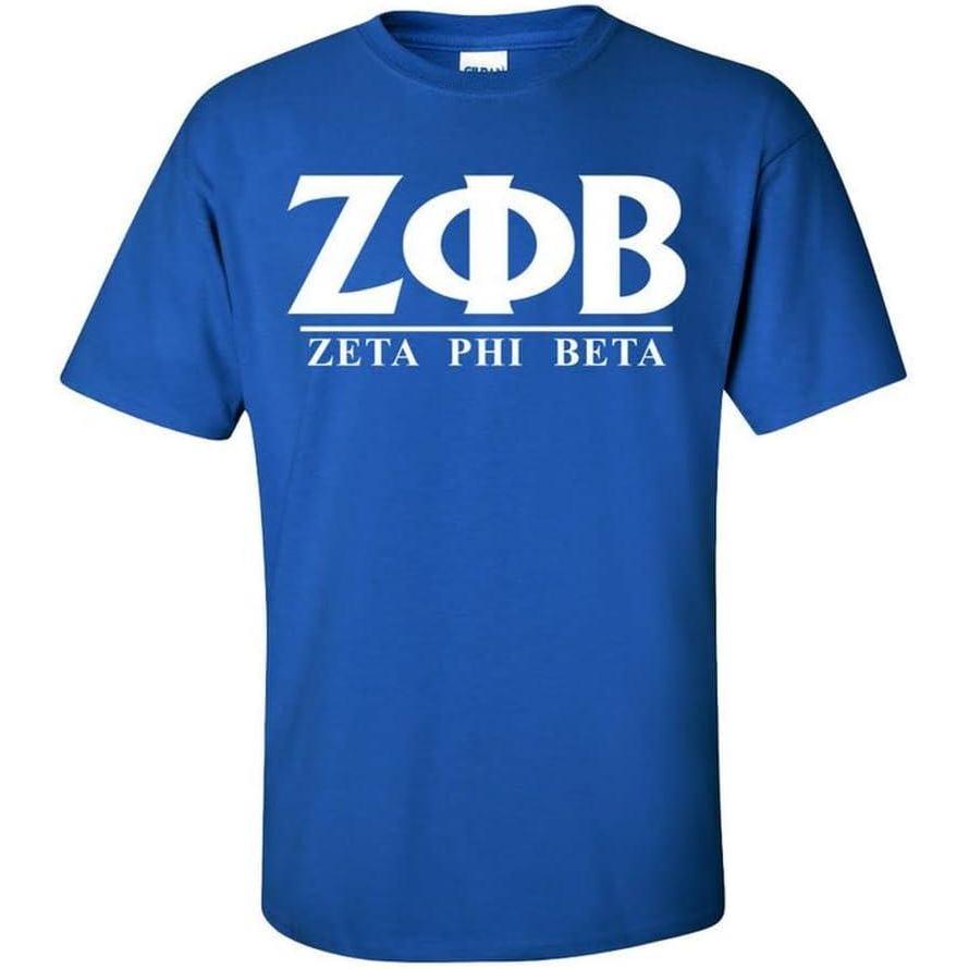 imageZeta Phi Beta Message ShirtRoyal Blue