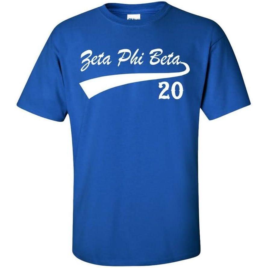 imageZeta Phi Beta Tail TShirtsRoyal Blue