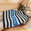 Greekgear Zeta Phi Beta Stripes Tan Sherpa Blanket – Giant Size!