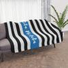 Greekgear Zeta Phi Beta Stripes Tan Sherpa Blanket – Giant Size!