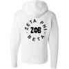 Greekgear Zeta Phi Beta Circle Hoodie(White)