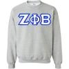 Greekgear Zeta Phi Beta Custom Twill Sweatshirt(Sports Grey)