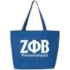 Greekgear Zeta Phi Beta Design Your Own Tote Bag Royal Blue
