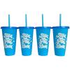 Greekgear Zeta Phi Beta Glitter Color Changing Cup 4-Pack
