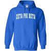 Greekgear Zeta Phi Beta Letterman Hoodie(Royal Blue)
