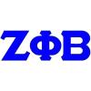 Zeta Phi Beta Big Greek Letter Window Sticker Decal 4 Inches Royal Blue(Royal Blue)
