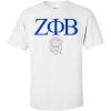 Zeta Phi Beta Greek Crest T-Shirt(Light Grey)