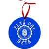 Zeta Phi Beta Shield Christmas Ornaments
