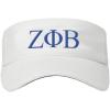 Zeta Phi Beta Visor(White W/Blue Thread)