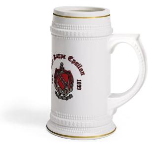 Greekgear Tau Kappa Epsilon TKE Collectors Crest & Year Ceramic Stein Tankard