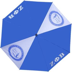Greekgear Zeta Phi Beta 30 Inches Wind Resistant Auto Open Umbrella