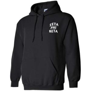 Greekgear Zeta Phi Beta Social Hoodie(Black)
