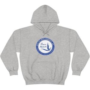 Greekgear Zeta Phi Beta Unisex College Seal Hoodie(Sport Grey)