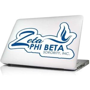 Zeta Phi Beta 10 x 8 Laptop Skin/Wall Decal