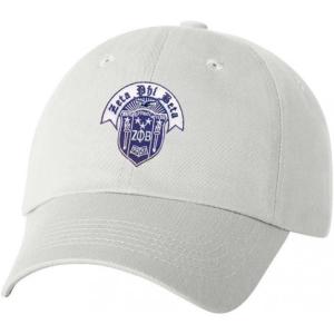 Zeta Phi Beta Crest Hat(White)