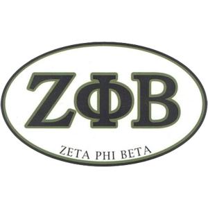 Zeta Phi Beta Euro Style Sticker