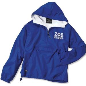 Zeta Phi Beta Greek Letter Anoraks(Royal Blue)