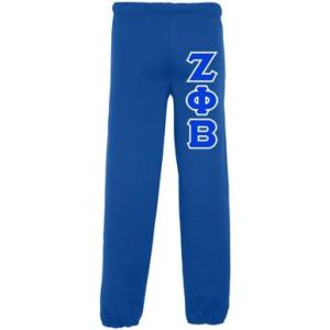 Zeta Phi Beta Lettered Sweatpants(Royal Blue)