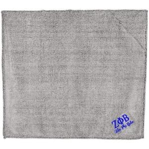 Zeta Phi Beta Sherpa Blanket Charcoal Grey