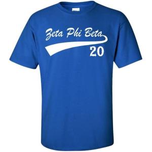 Zeta Phi Beta Tail T-Shirts(Royal Blue)