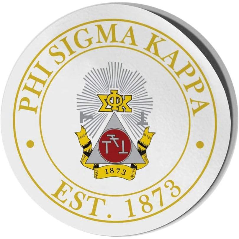 imagePhi Sigma Kappa Circle Crest Shield Decal